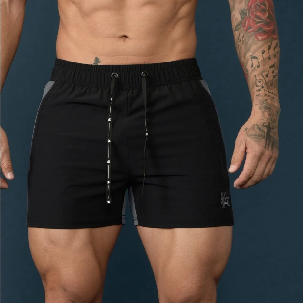 YoungLA 101 Body Building Short XXL Black/Grey